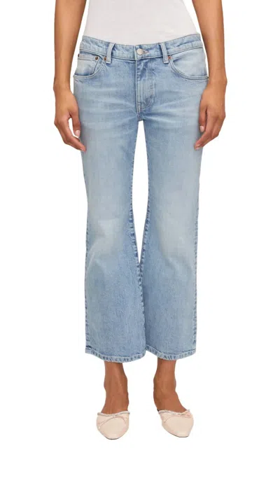 Shop Marissa Webb Cal Low Rider Jeans In Light Blue Vintage Wash In Multi