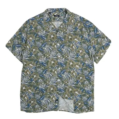 Shop Benson Men's Rosseau Button Up Shirt In Green Jungle In Multi