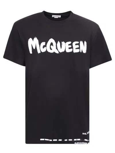 Shop Alexander Mcqueen T-shirts In Black