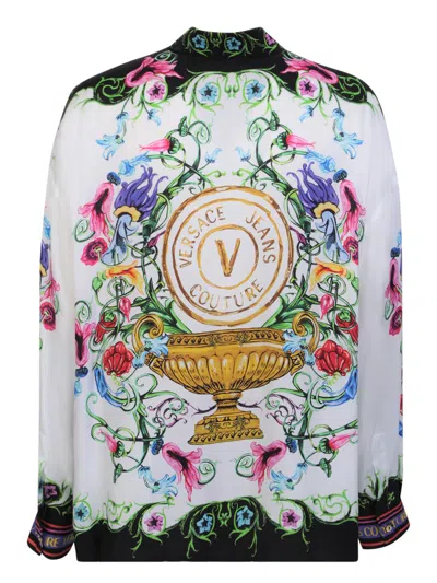 Shop Versace Jeans Couture Shirts In White