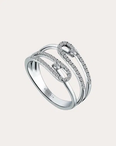 Shop Mevaris Women's Entangled Ring In Silver