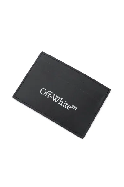Shop Off-white Bookish Logo Card Holder In Nero