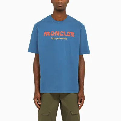 Shop Moncler Genius Moncler X Salehe Bembury Logo T-shirt In Blue