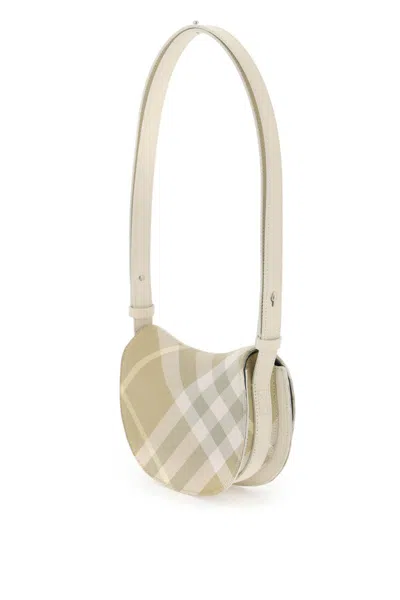 Shop Burberry Rocking Horse Mini Shoulder Bag In Neutro