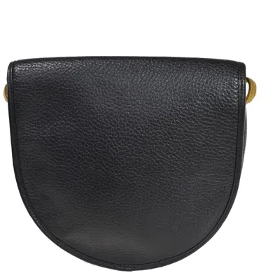 Shop Dior Cd Black Leather Shoulder Bag ()