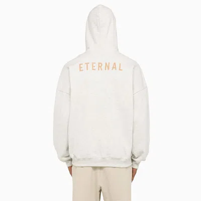 Shop Fear Of God Eternal Hoodie With Print In Grey
