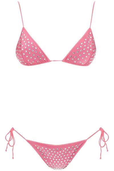 Shop Oseree Gem Bikini Set In Rosa