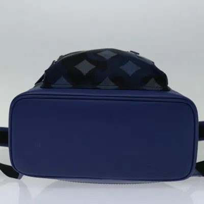 Shop Mcm Blue Synthetic Backpack Bag ()