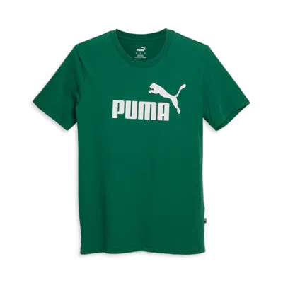 Shop Puma Men's Essentials Logo Tee In Green