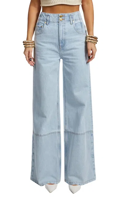 Shop Ulla Johnson Margot Wide Leg Jeans In Light Blue