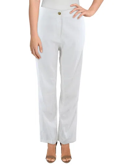 Shop Rag & Bone Womens High Rise Solid Straight Leg Pants In White