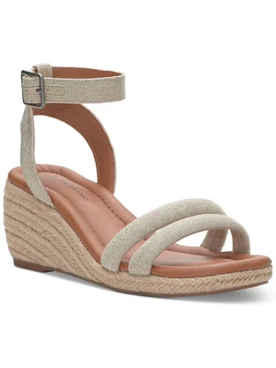 Shop Lucky Brand Nasli Womens Ankle Strap Wedge Wedge Sandals In Beige