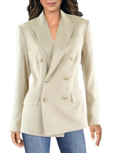 Shop Lauren Ralph Lauren Womens Suit Separate Work Wear Double-breasted Blazer In Multi