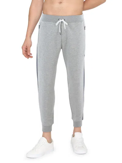 Shop Polo Ralph Lauren Mens Double Knit Drawstring Jogger Pants In Grey