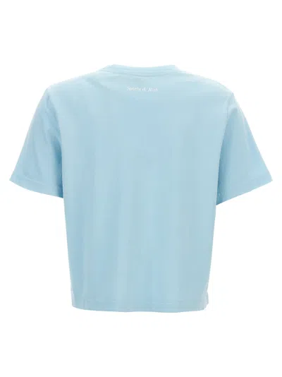 Shop Sporty And Rich Be Nice T-shirt Light Blue