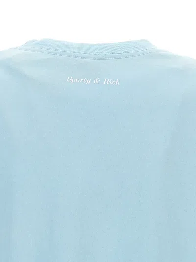 Shop Sporty And Rich Be Nice T-shirt Light Blue