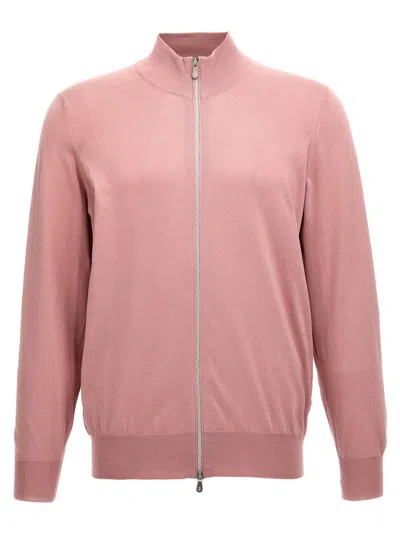 Shop Brunello Cucinelli Cotton Cardigan Sweater, Cardigans Pink