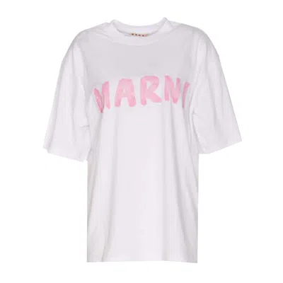 Shop Marni Logo T-shirt In L5w01