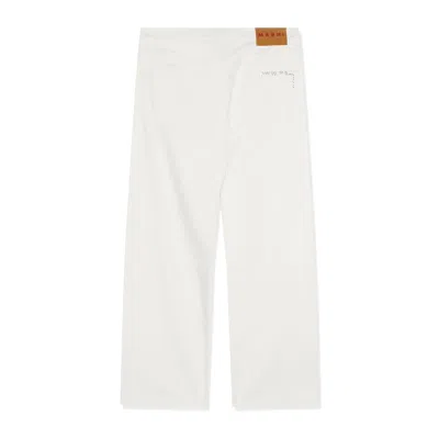 Shop Marni Loose Fit Jeans In 00w01