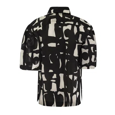 Shop Max Mara Patterned Shirt In Black