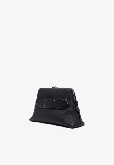 Shop Maison Margiela 5ac Leather Crossbody Bag In Black