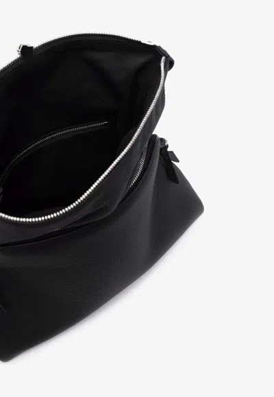 Shop Maison Margiela 5ac Leather Crossbody Bag In Black