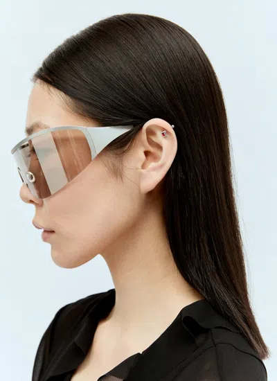 Shop Acne Studios Women Metal Frame Sunglasses In Silver