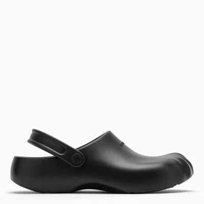 Shop Balenciaga Black Rubber Slip-on Sunday Molded Men