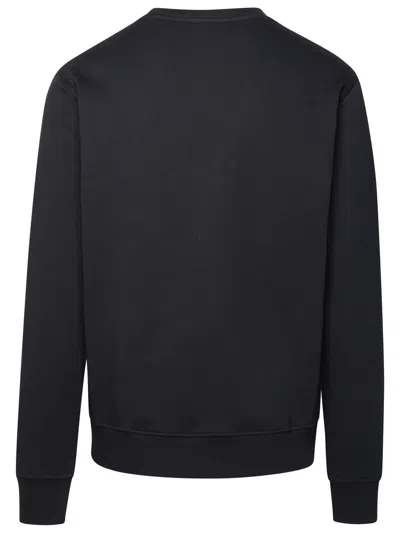 Shop Balmain Man  Black Cotton Sweatshirt