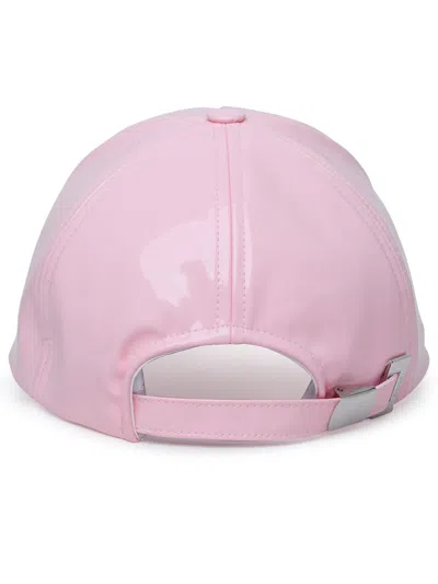 Shop Balmain Woman  Pink Polyester Cap