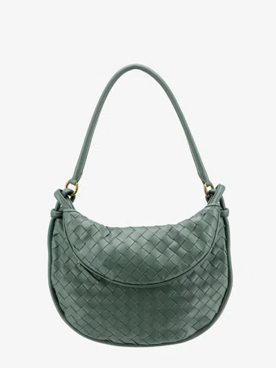 Shop Bottega Veneta Woman Gemelli Woman Green Shoulder Bags