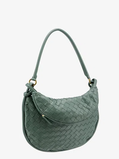 Shop Bottega Veneta Woman Gemelli Woman Green Shoulder Bags
