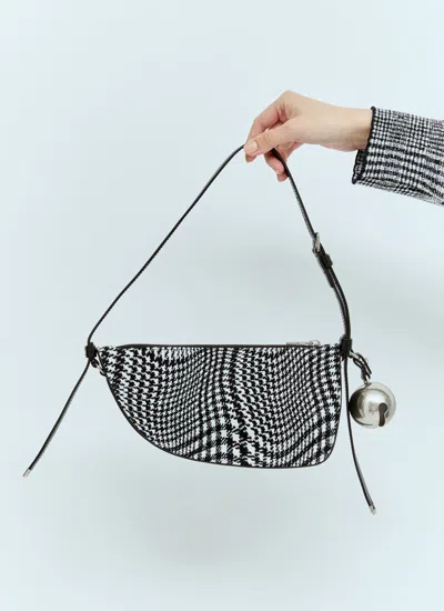 Shop Burberry Women Mini Shield Sling Shoulder Bag In Gray