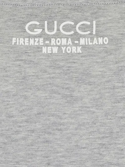 Shop Gucci Man T-shirt Man Grey T-shirts In Gray