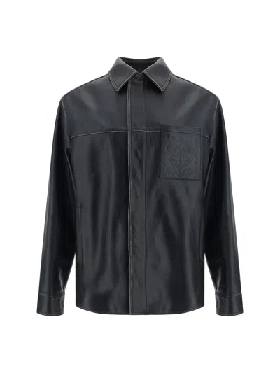 Shop Loewe Men Jacket In Black