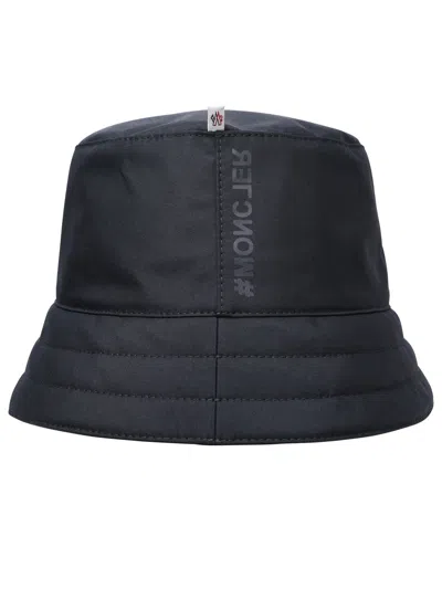 Shop Moncler Grenoble Woman  Grenoble Black Nylon Hat