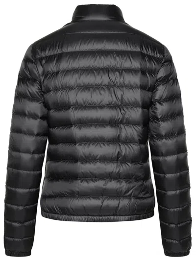 Shop Moncler Woman  'lans' Black Polyamide Down Jacket