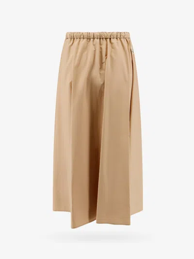 Shop Moncler Woman Skirt Woman Beige Skirts In Cream
