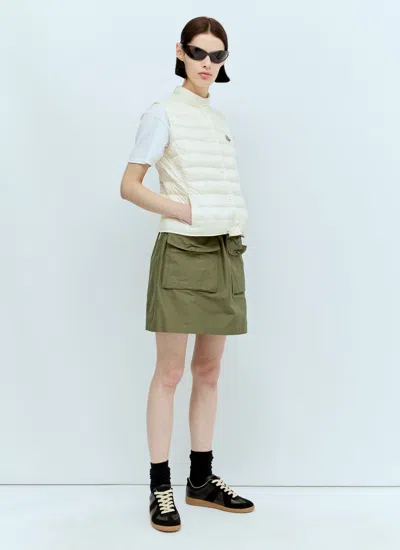 Shop Moncler Women Drawstring Mini Skirt In Green