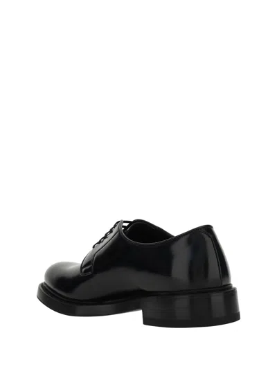 Shop Prada Men Lace-up Shoes In Black