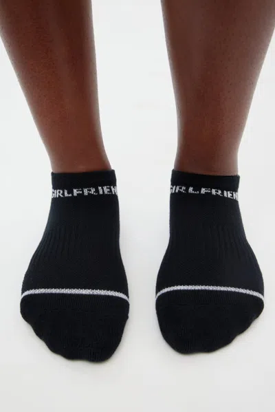 Shop Girlfriend Collective Black Ankle Sock In Multicolor