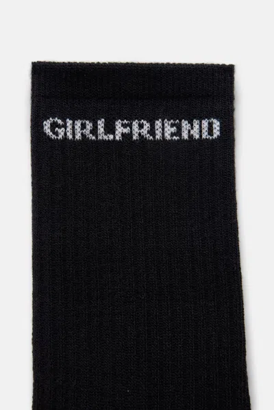 Shop Girlfriend Collective Black Crew Sock In Multicolor