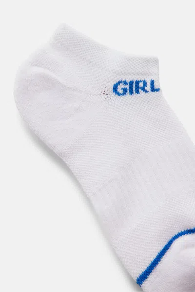 Shop Girlfriend Collective White/electra Ankle Sock