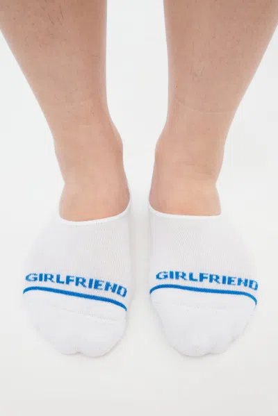 Shop Girlfriend Collective White/electra No Show Sock