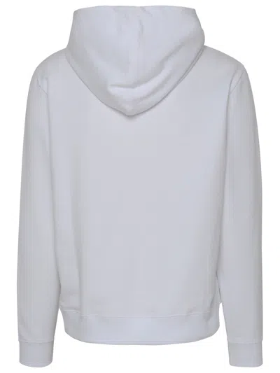 Shop Saint Laurent Man  White Cotton Sweatshirt