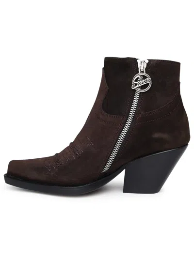 Shop Sonora Jalapeno Ankle Boots In Brown Suede Woman