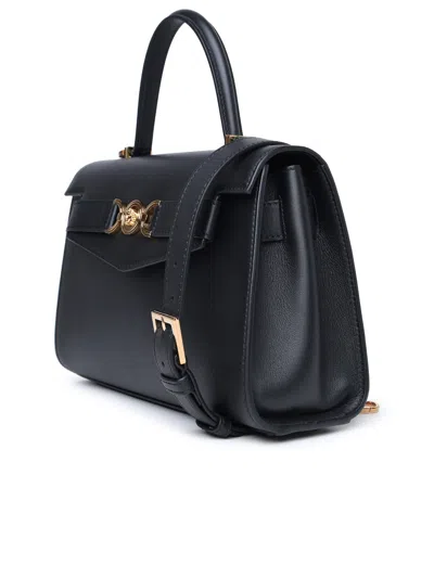 Shop Versace Woman  Medium 'medusa '95' Black Leather Bag