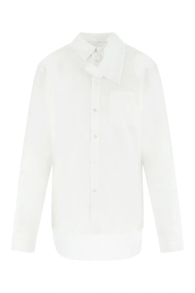 Shop Y/project Y Project Woman White Poplin Shirt