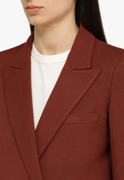 Shop Blazé Milano Aresteas Double-breasted Blazer In Red