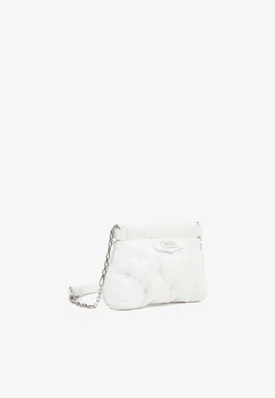 Shop Maison Margiela Baby Classique Glam Slam Shoulder Bag In White